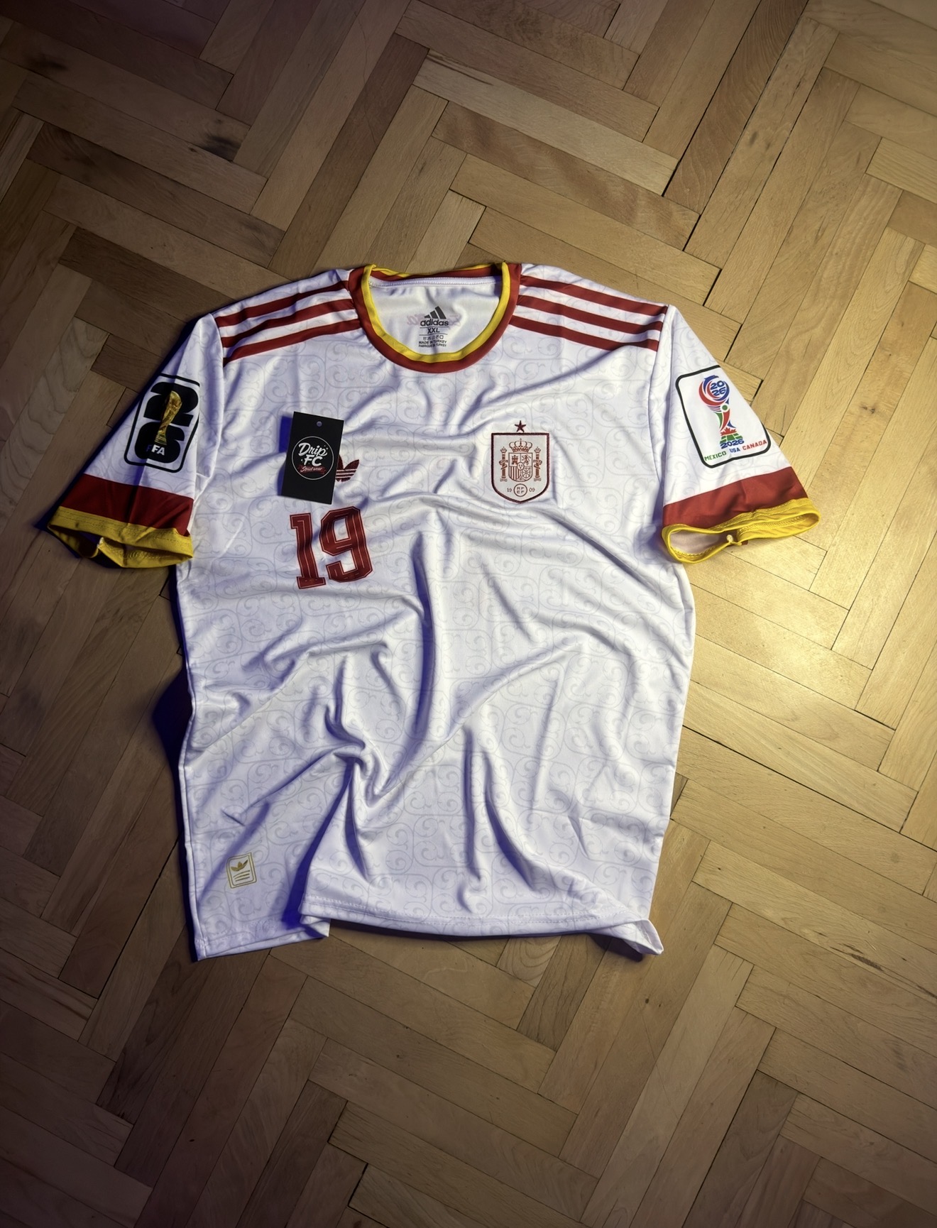 Spain Away Lamine Yamal Jersey WC