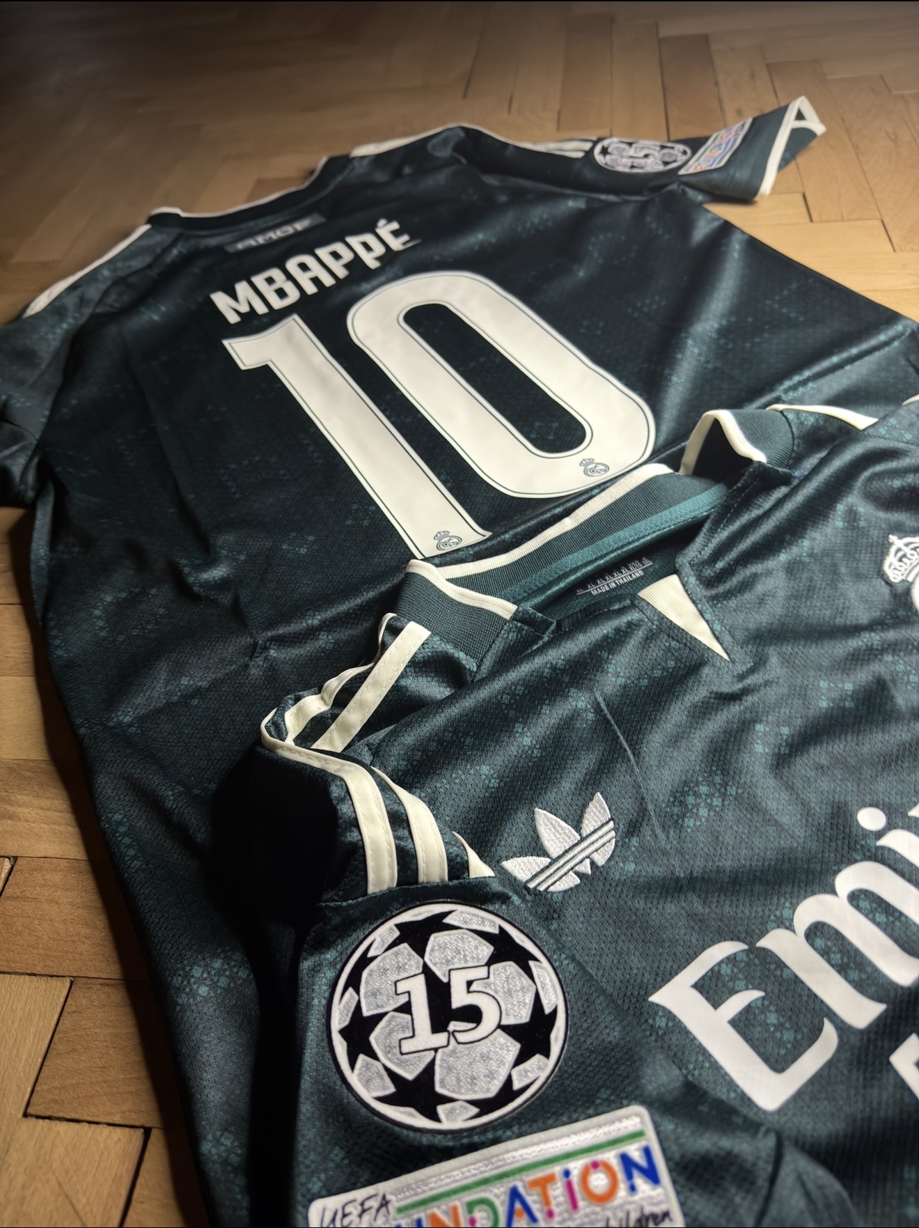 Real Madrid Away Green Jersey | Mbappe #10 | Премиум Серия