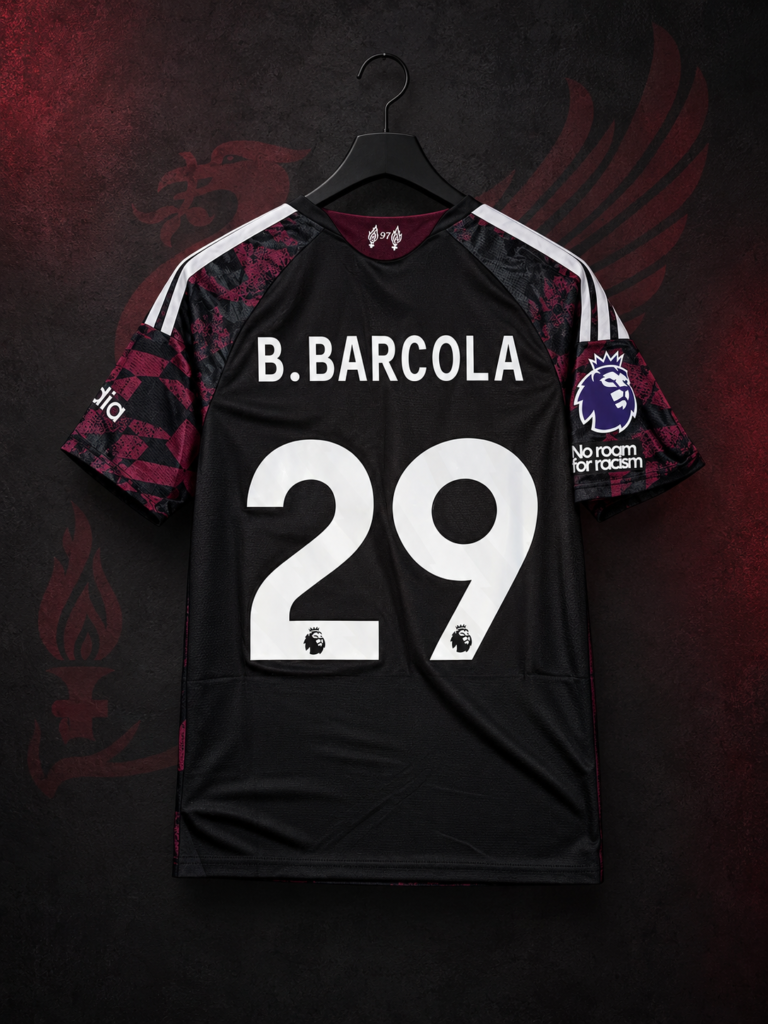 Liverpool Away Jesery 26/27 / B.Barcola #29 / Премиум Серия